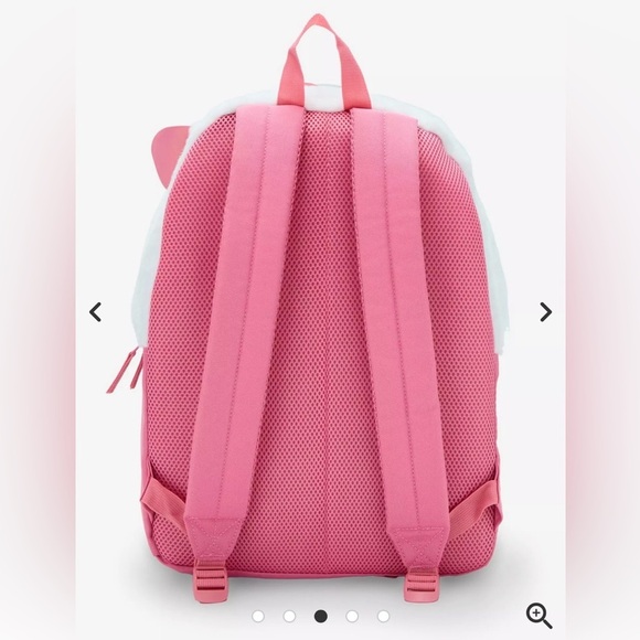 Sanrio Hello Kitty Kawaii Fuzzy full size backpack bag adjustable straps main image 5